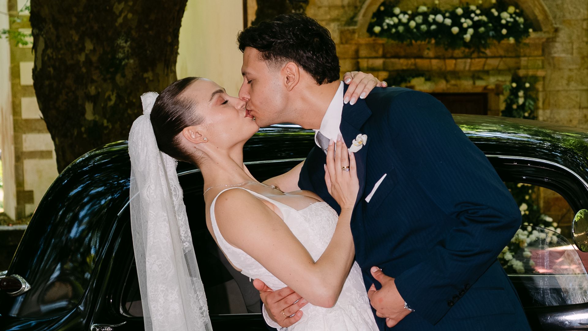 Nadia y Miguel, en su fotografía de recién casados