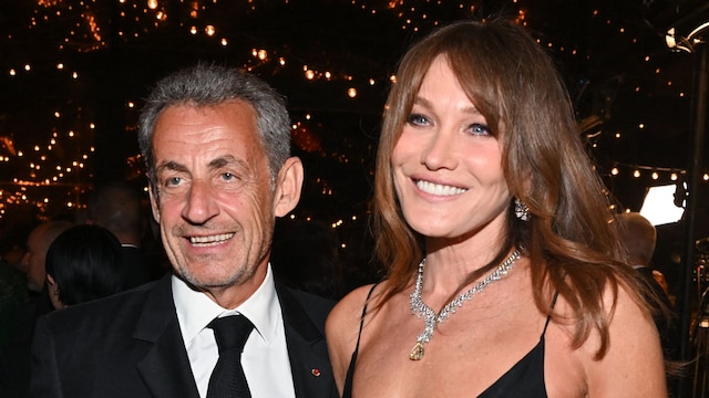 Nicolas Sarkozy and Carla Bruni attending the Kering Women In Motion Awards during the 75th Cannes Film Festival in Cannes, France on May 22, 2022.