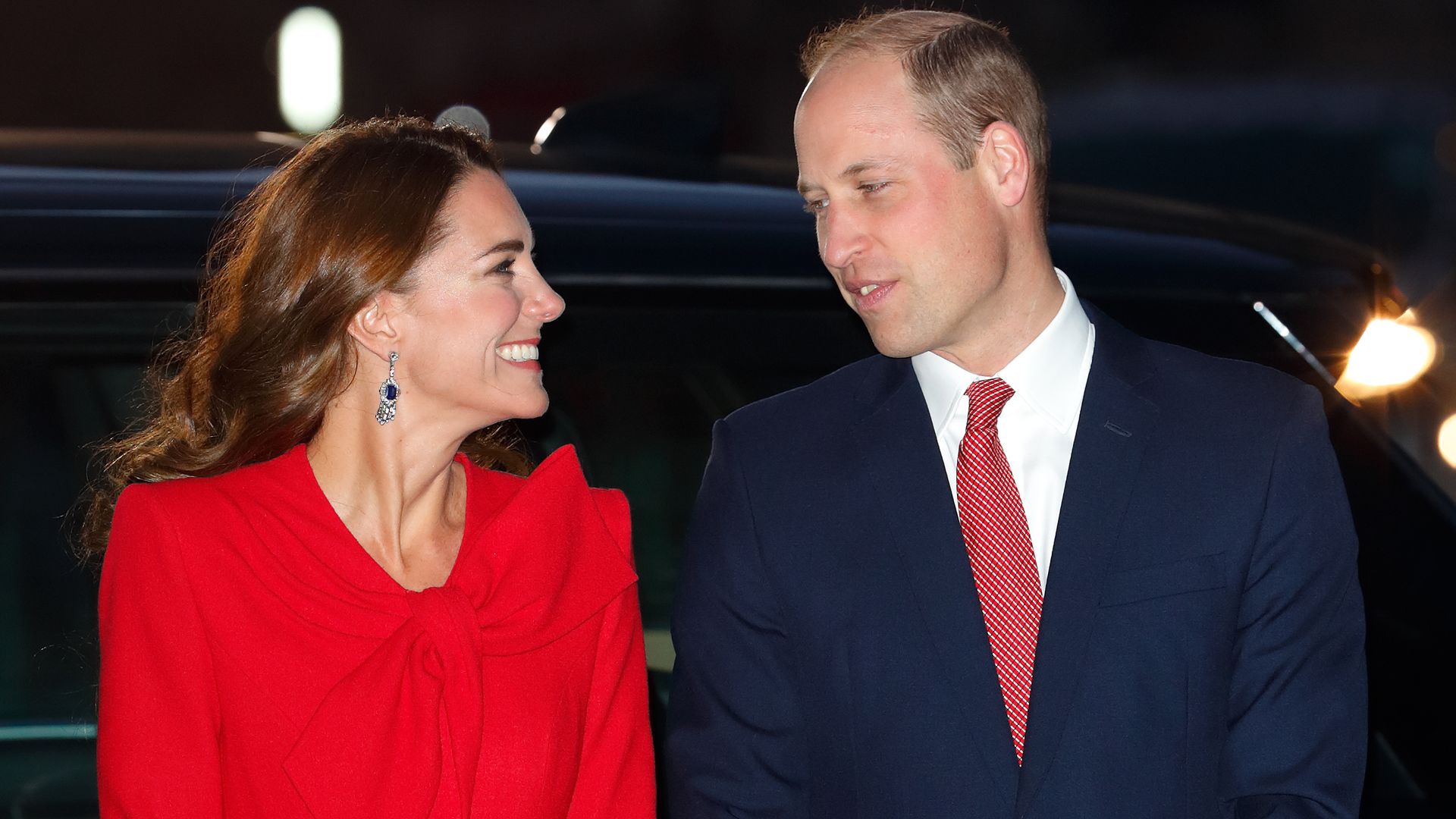 El príncipe William y su esposa Kate en el concierto 'Together at Christmas' en diciembre de 2021.