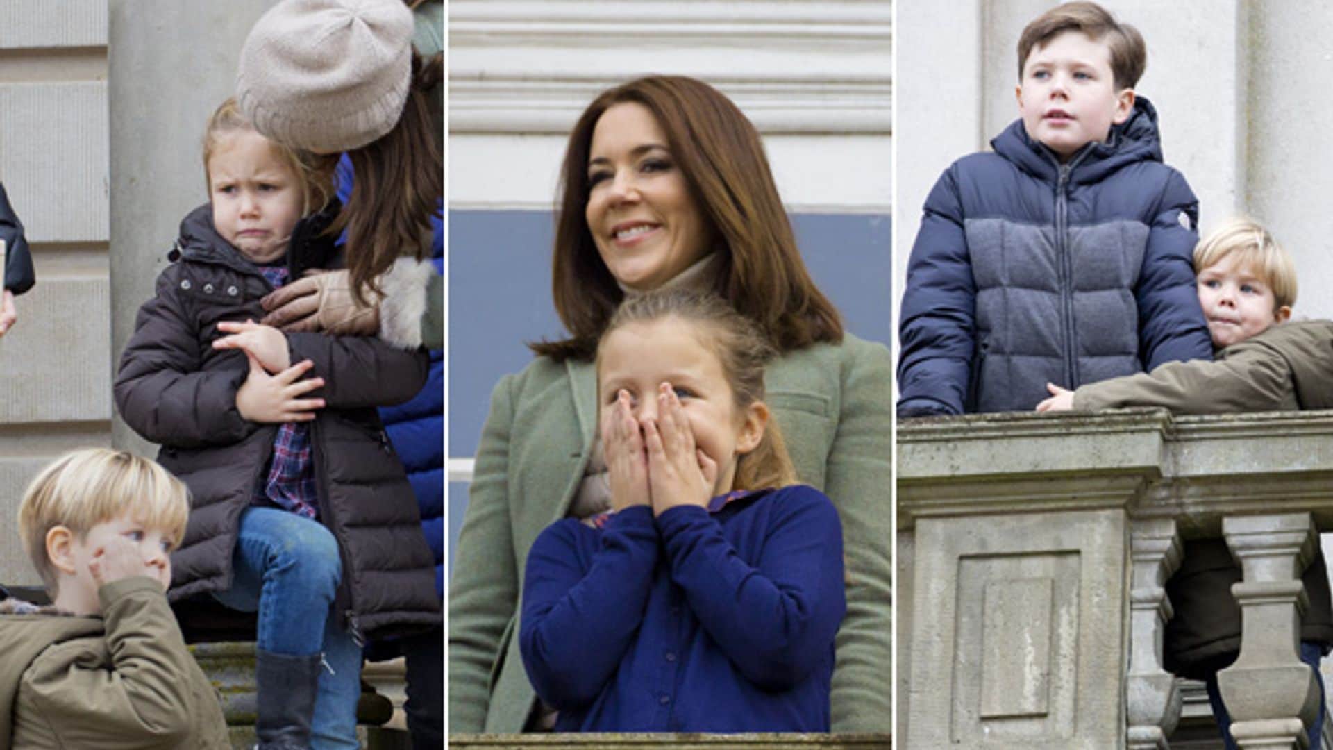 Christian, Isabella y los mellizos de Dinamarca... y sus reales travesuras