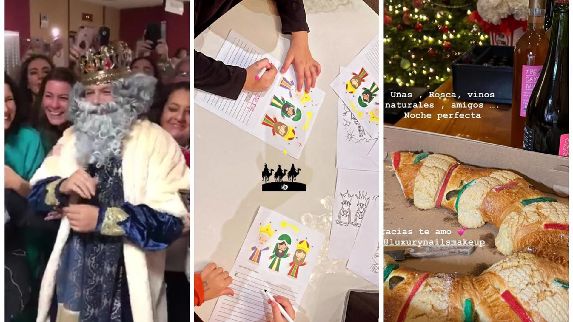 Con mucha ilusión, así celebran los famosos el Día de Reyes