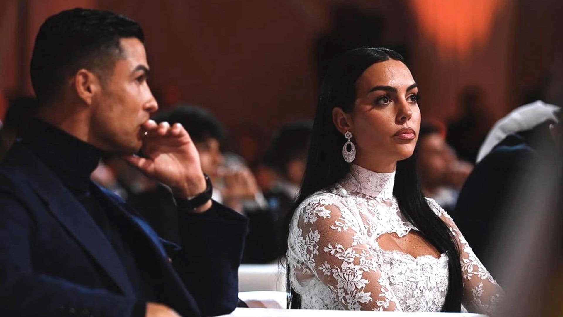 Georgina, deslumbrante y muy orgullosa en una velada triunfal para Cristiano: 'El amor de mi vida'