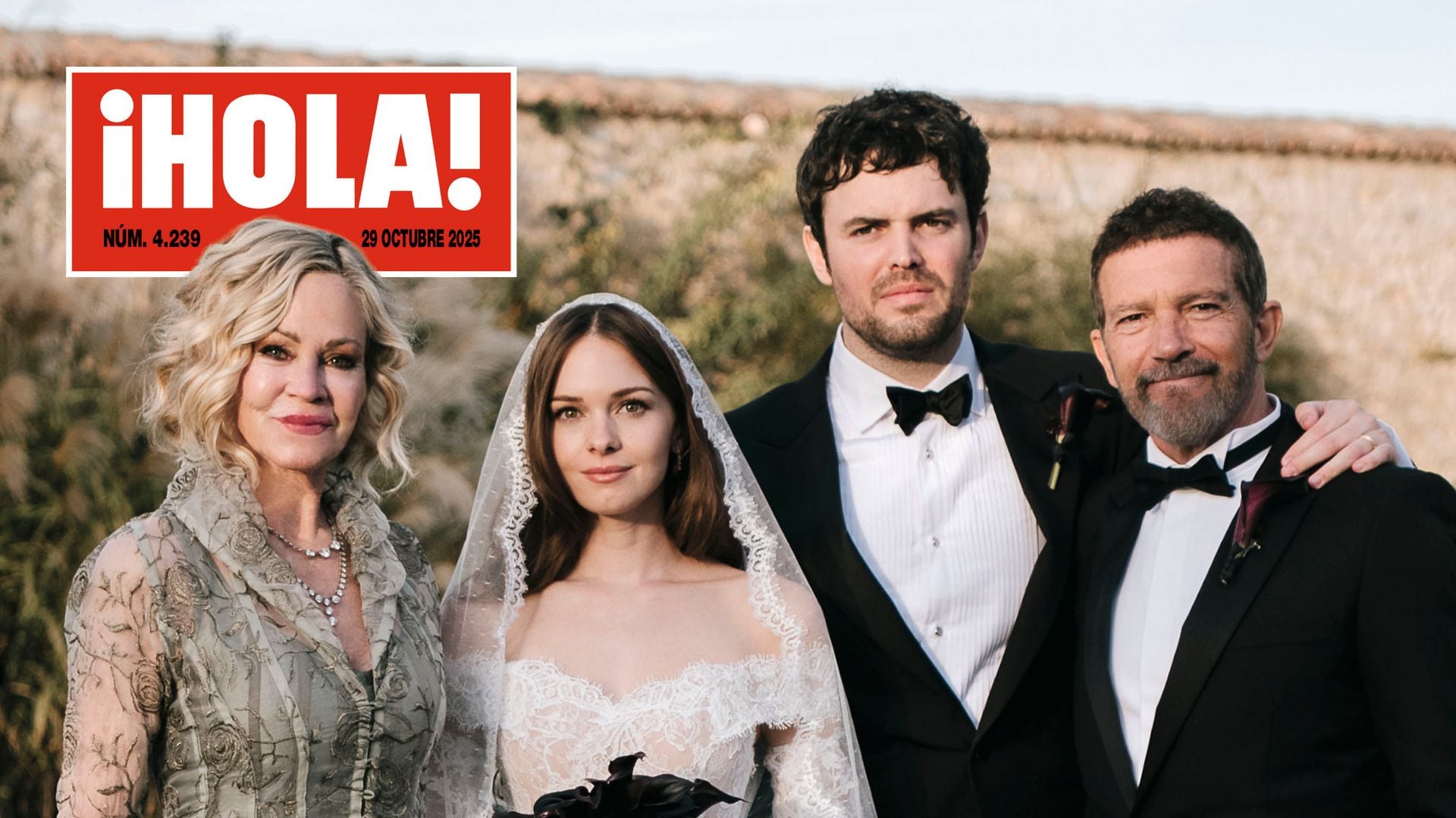 Stella Banderas el día de su boda