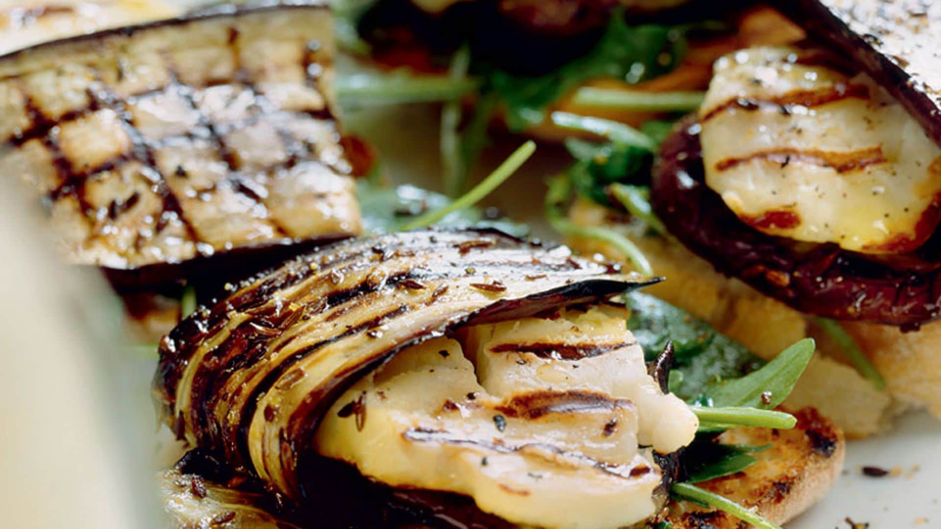 Tosta de berenjenas asadas