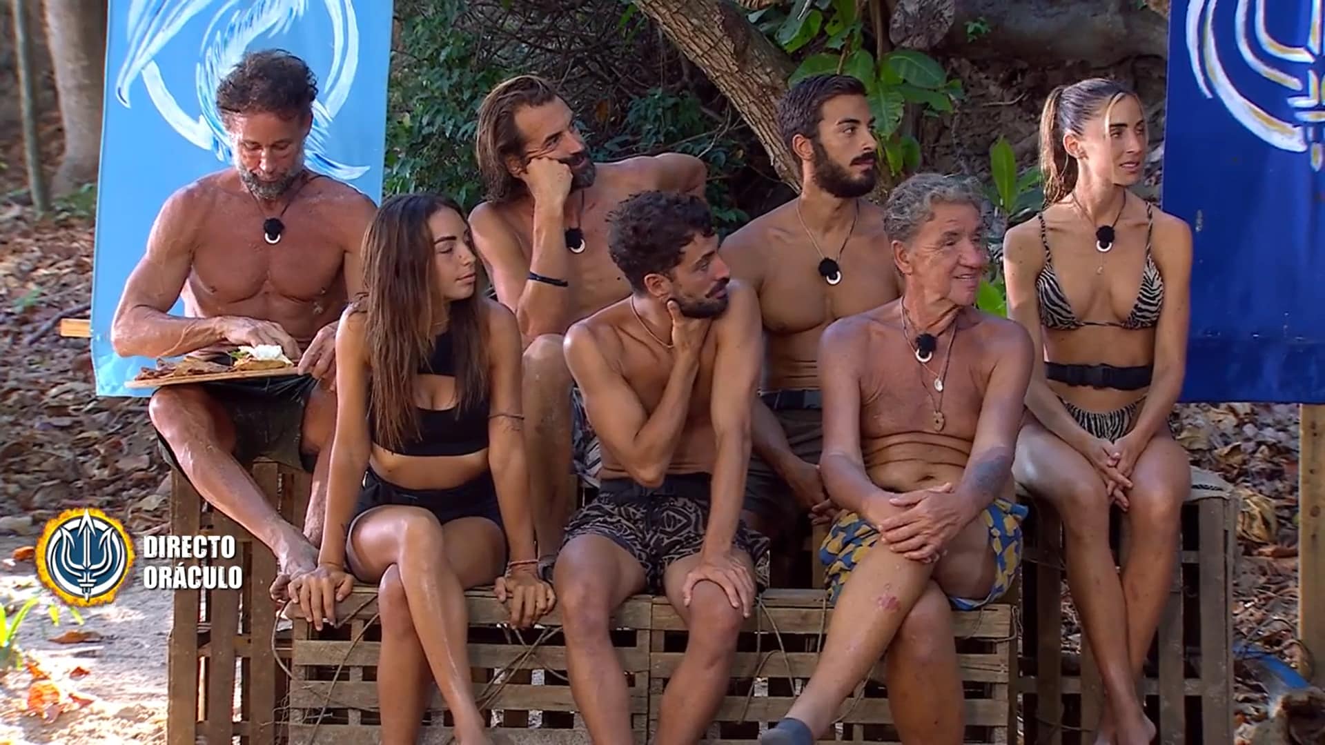 Supervivientes en directo durante el Oráculo de Poseidón