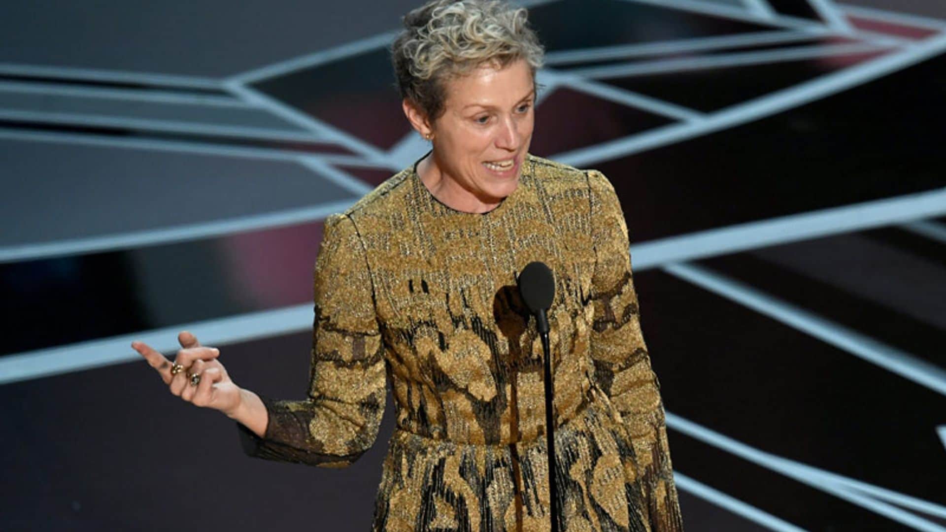 Oscar 2018: Todas las nominadas se unen a Frances McDormand en el momento más feminista de la noche