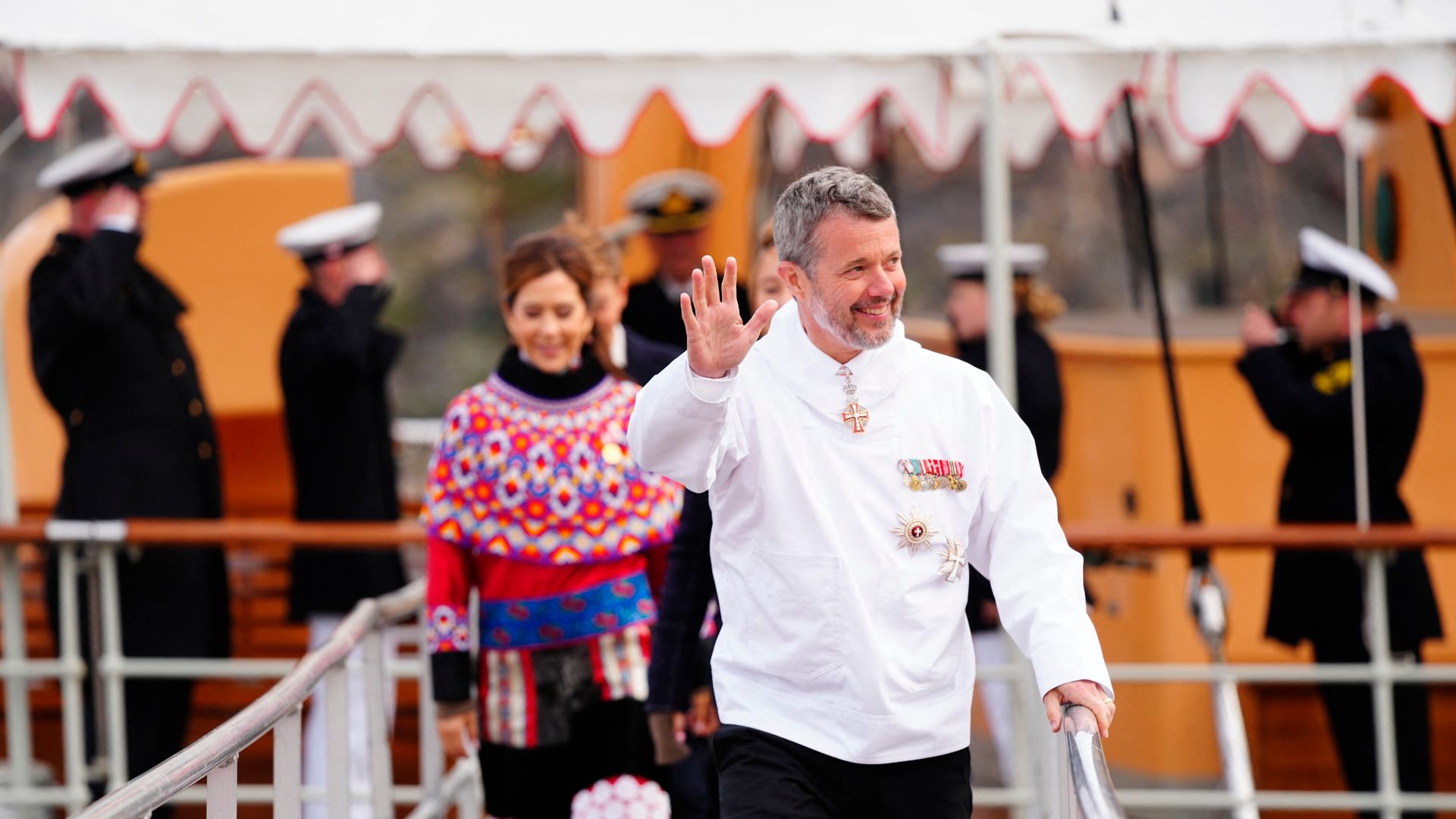 Federico y Mary de Dinamarca en Groenlandia en julio de 2024