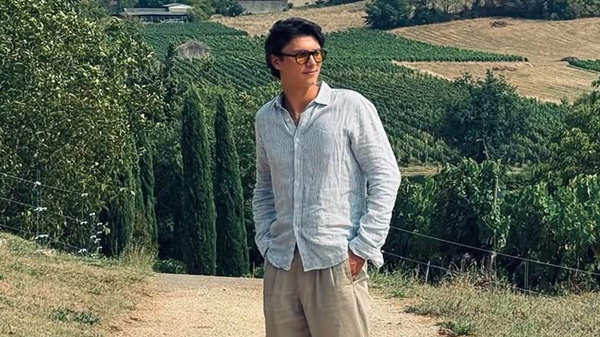 Nicolás de Dinamarca en los viñedos de Francia