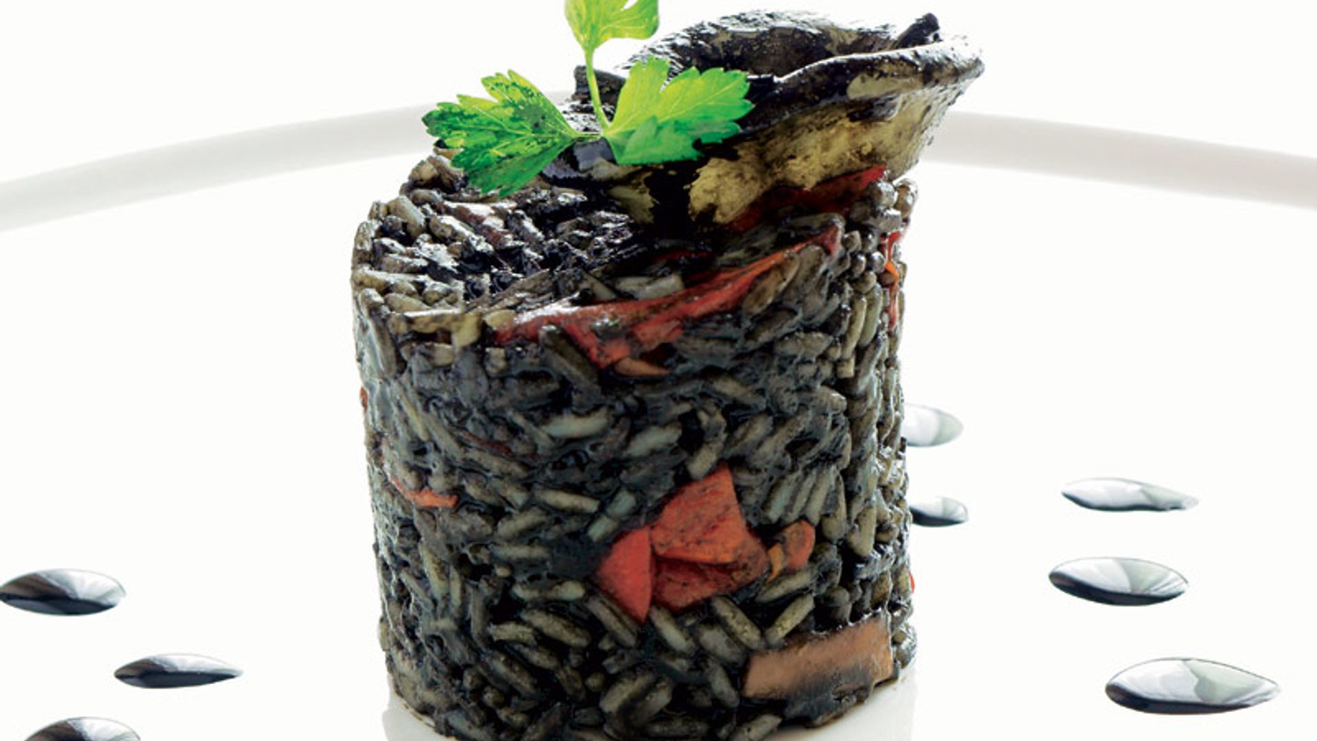 Arroz negro de chipirones