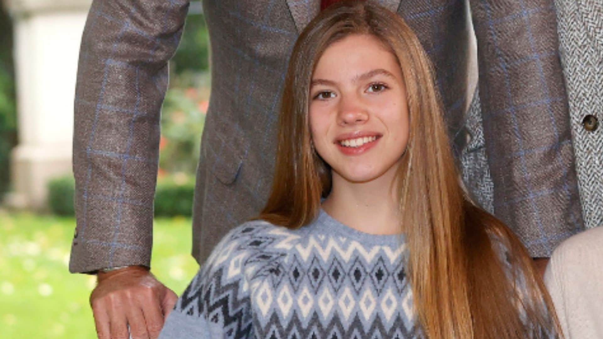 El gran cambio de la infanta Sofía al verla un año después sin mascarilla
