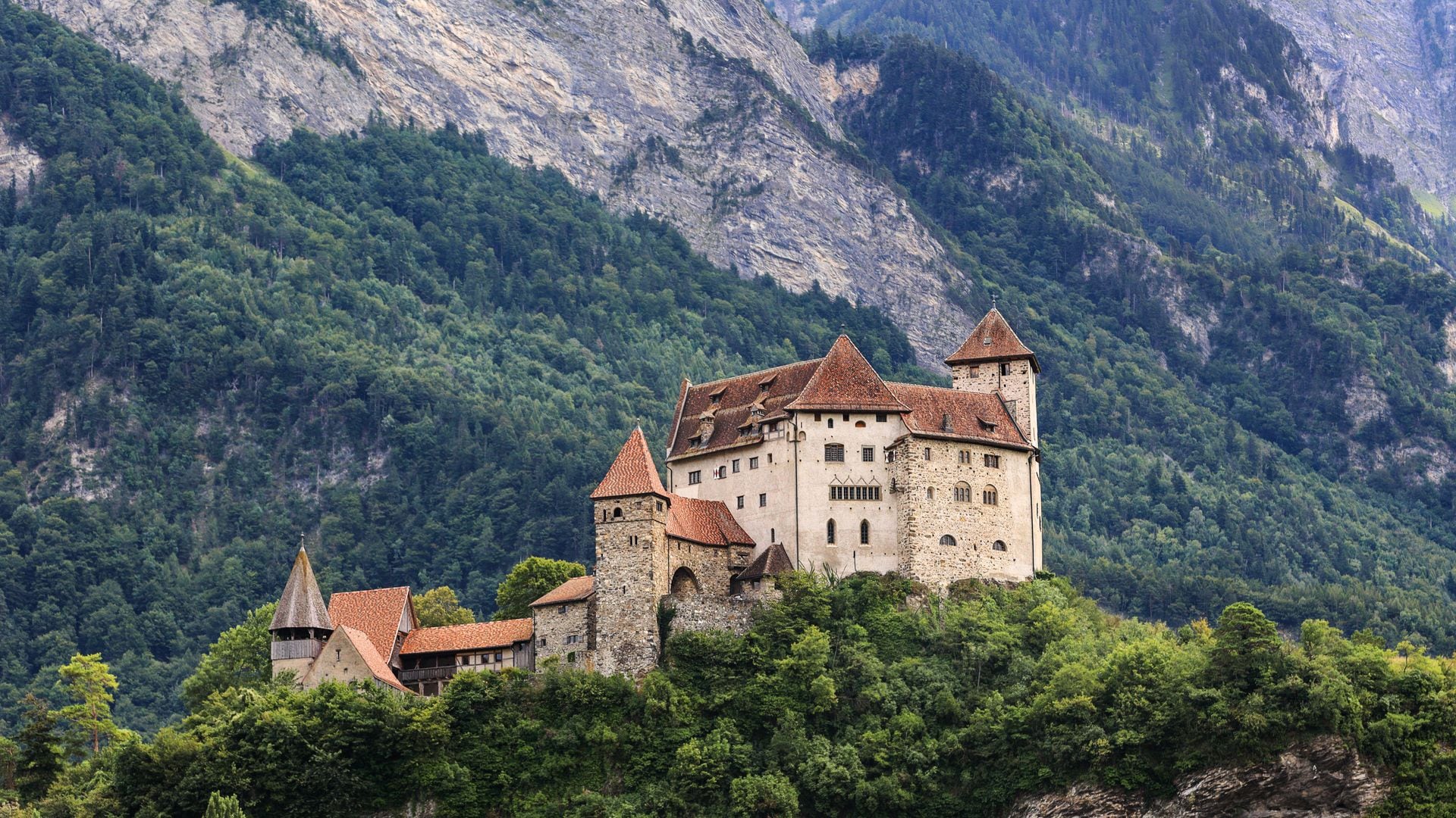 Castillo medieval de Vaduz, en Liechtenstein