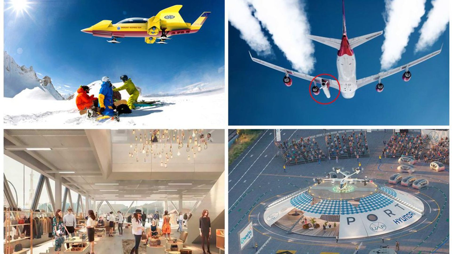 Taxis voladores, helicópteros que no contaminan... ¡El futuro ya está aquí!