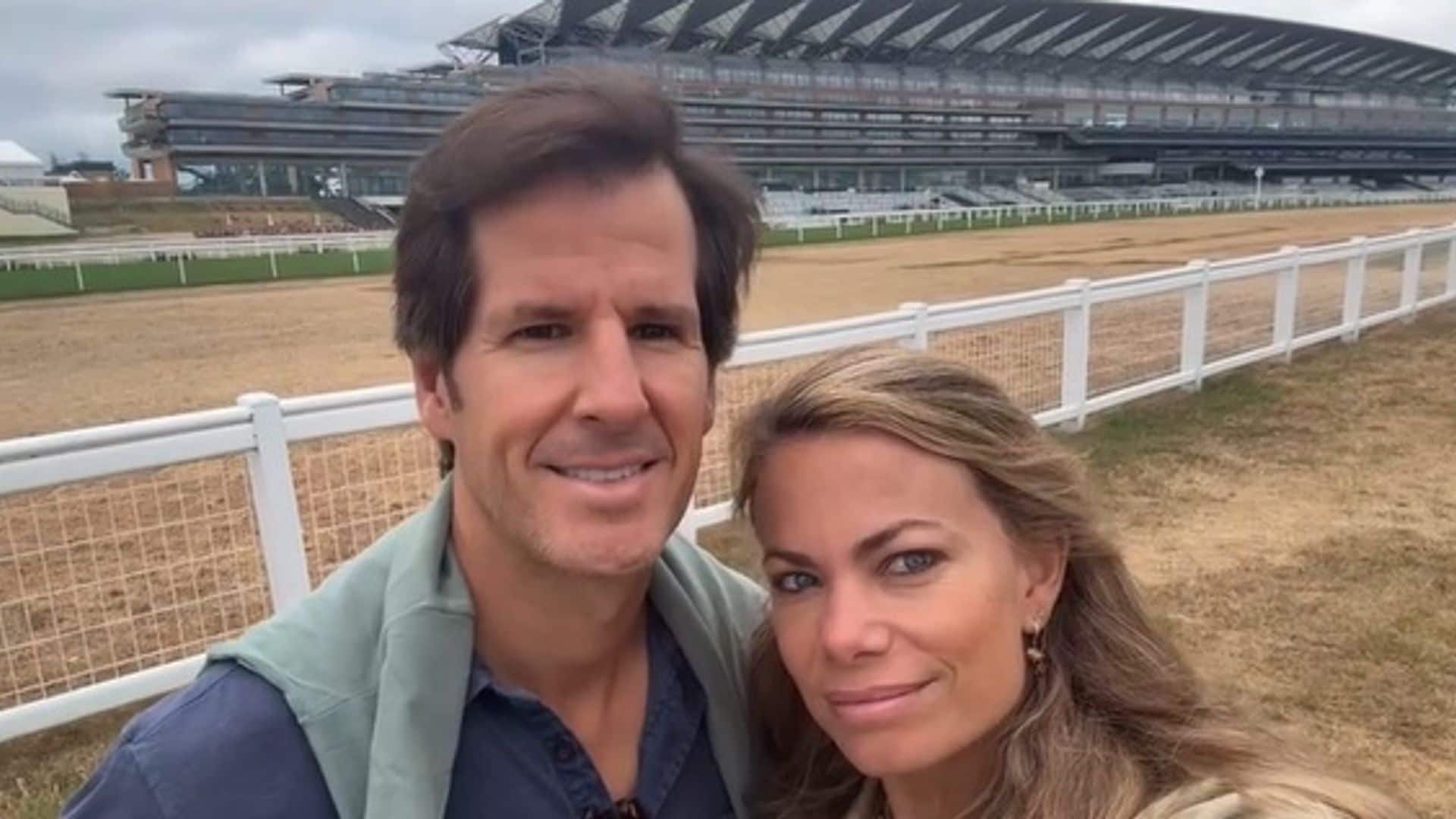 Las imágenes de Carla Goyanes y Jorge Benguria en su viaje a Inglaterra para reencontrarse con sus hijos