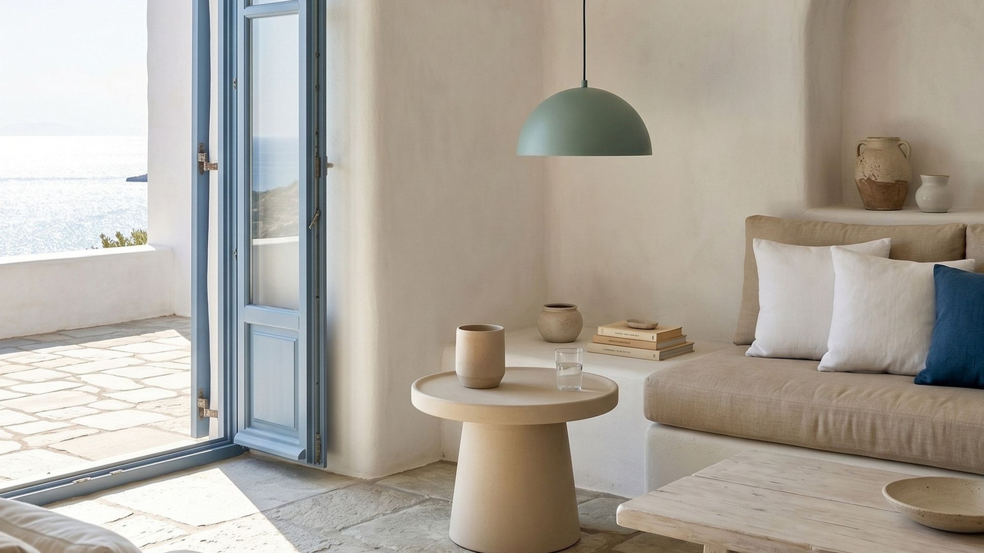 Blanco cal, lino y fibras naturales: la fórmula mediterránea para decorar la casa en verano