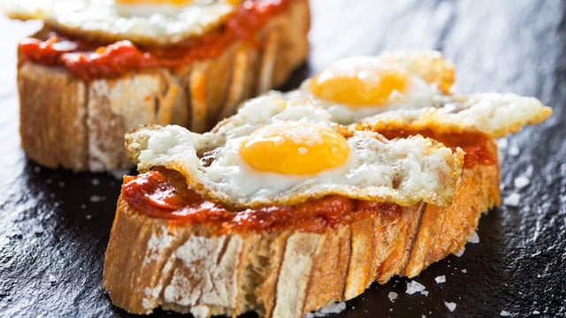 tapa sobrasada huevo