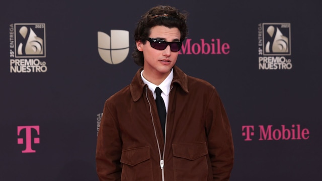 MIAMI, FLORIDA - FEBRUARY 23: Humbe attends the 35th Premio Lo Nuestro at Miami-Dade Arena on February 23, 2023 in Miami, Florida. (Photo by Mireya Acierto/Getty Images)