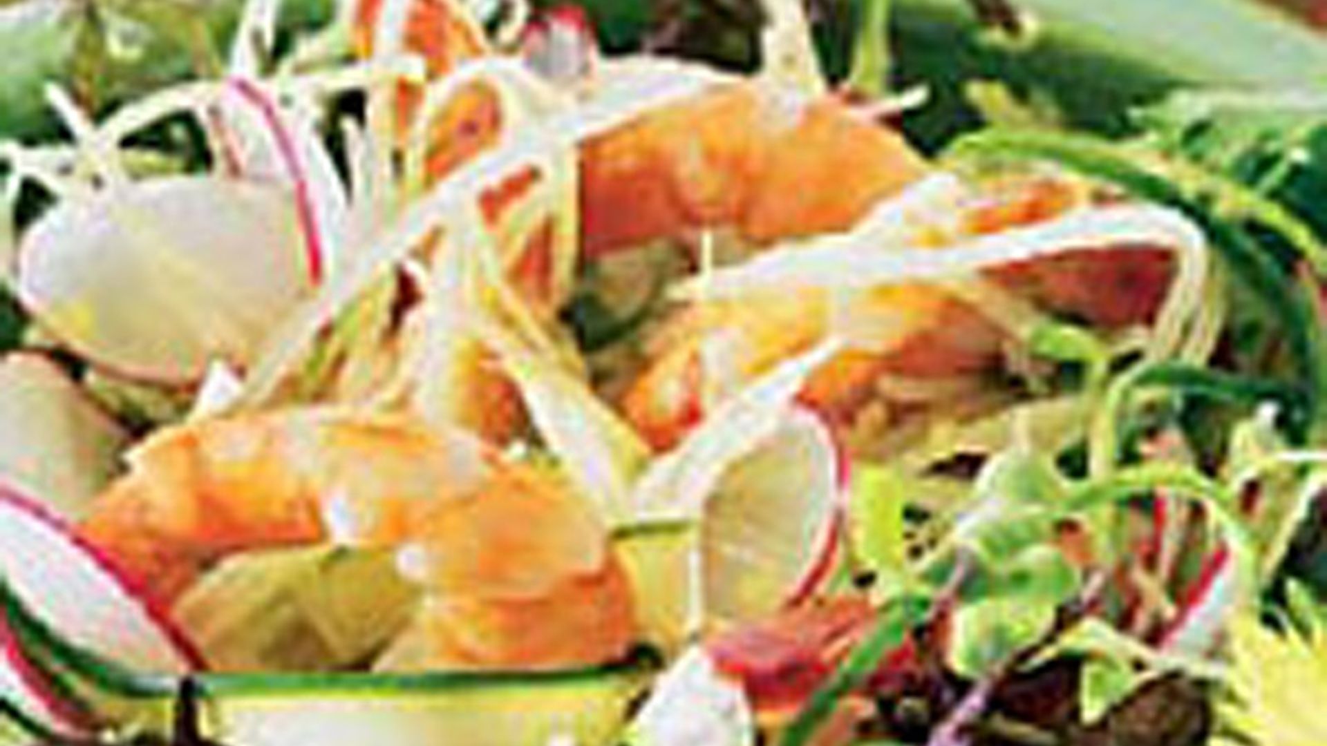 Ensalada de langostinos