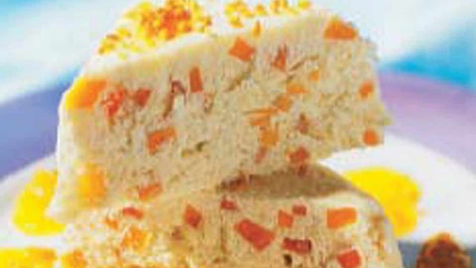 Tarta helada de mango