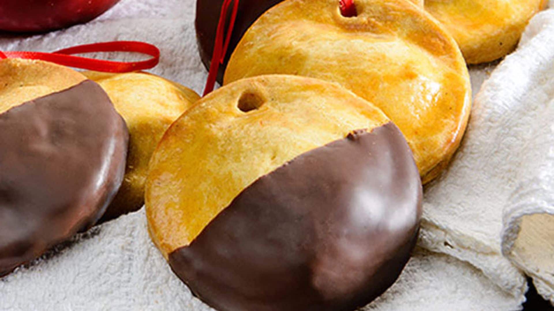 Galletas de manzana y chocolate