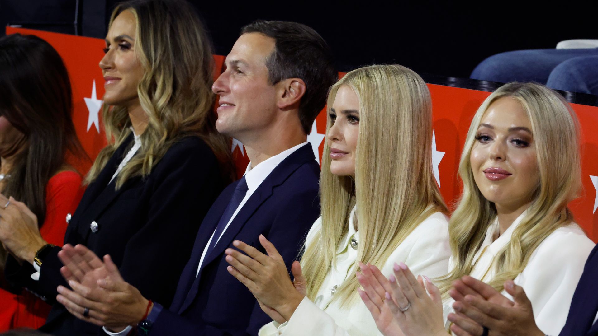 Lara Trump, Jared Kushner, Ivanka Trump y Tiffany Trump