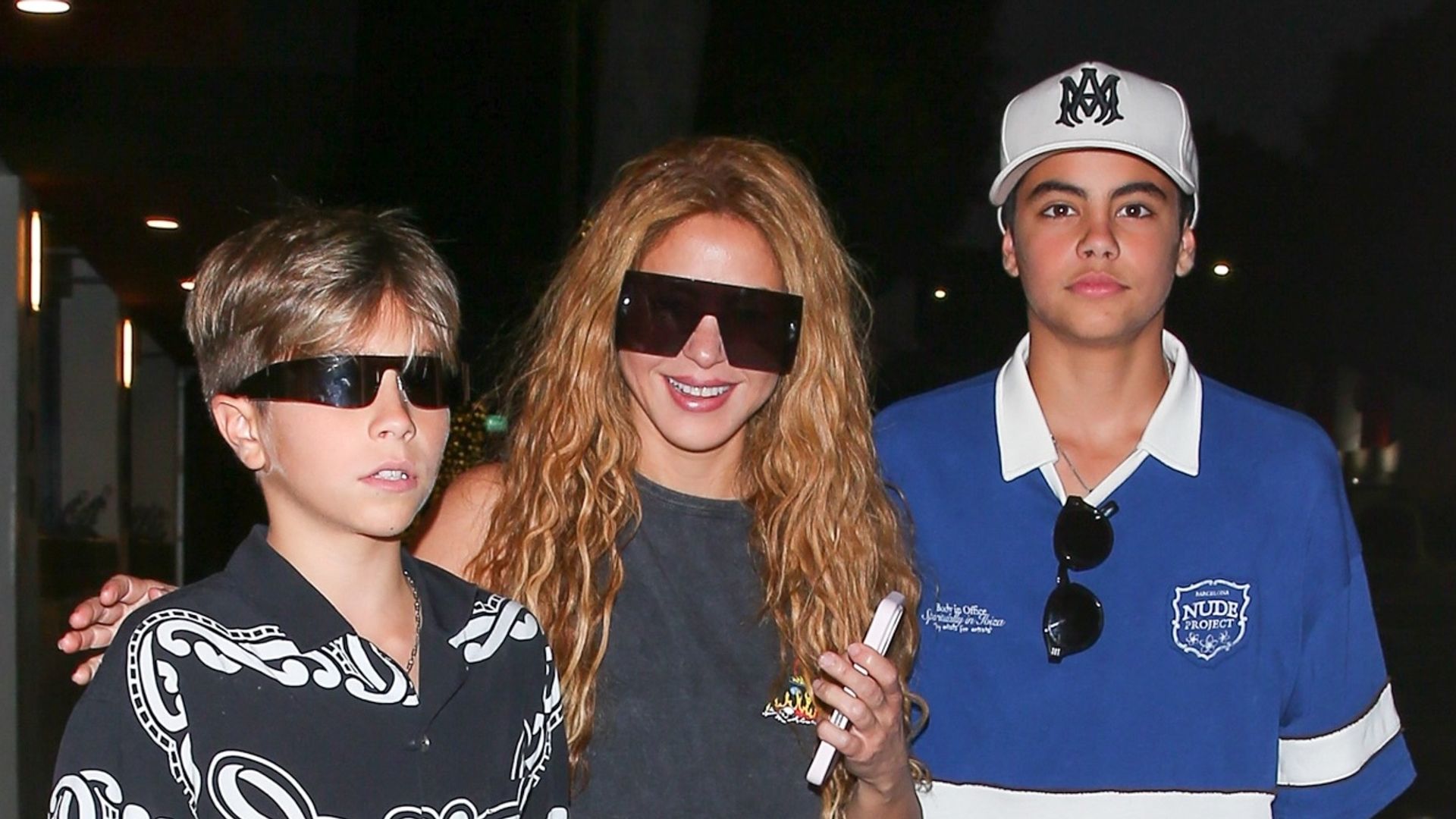 Shakira estaba de lo más feliz junto a sus hijos