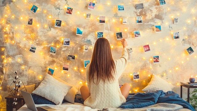 adobe chica fotos pared