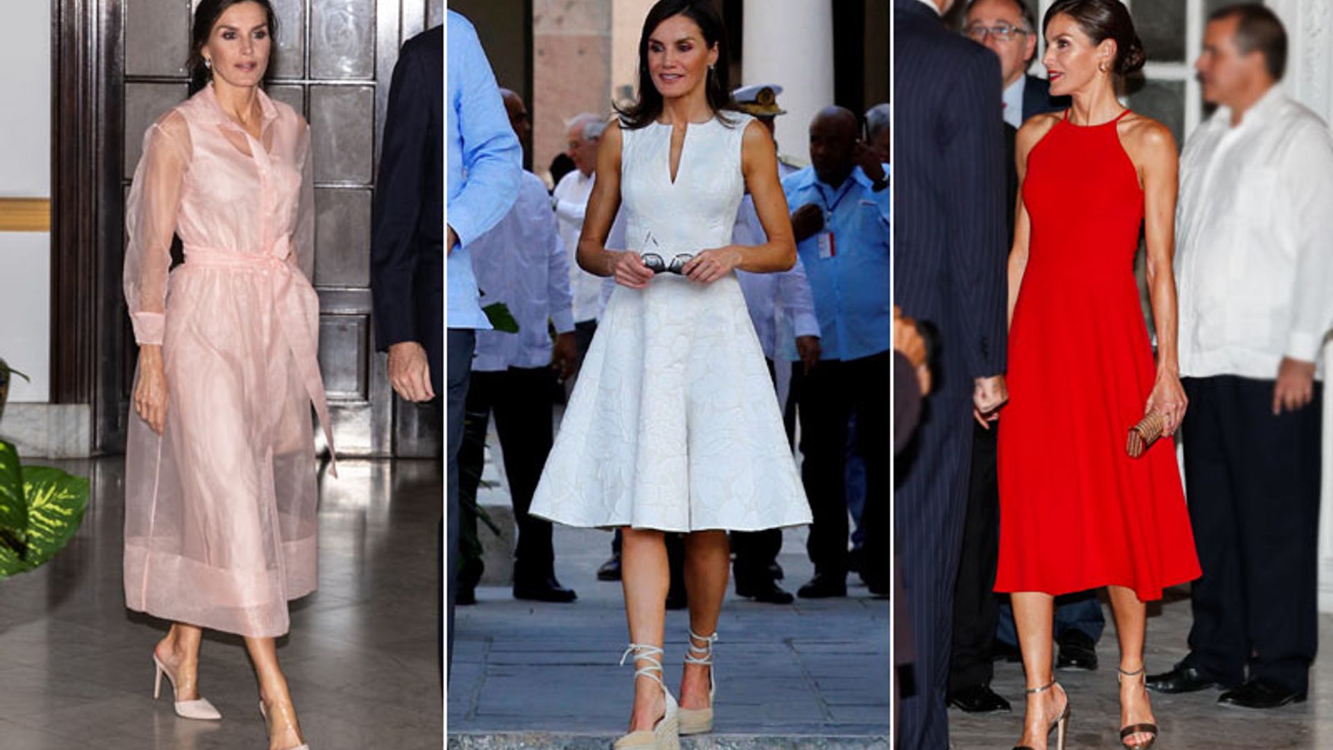 Votación: ¿Cuál ha sido el mejor look de doña Letizia en Cuba?