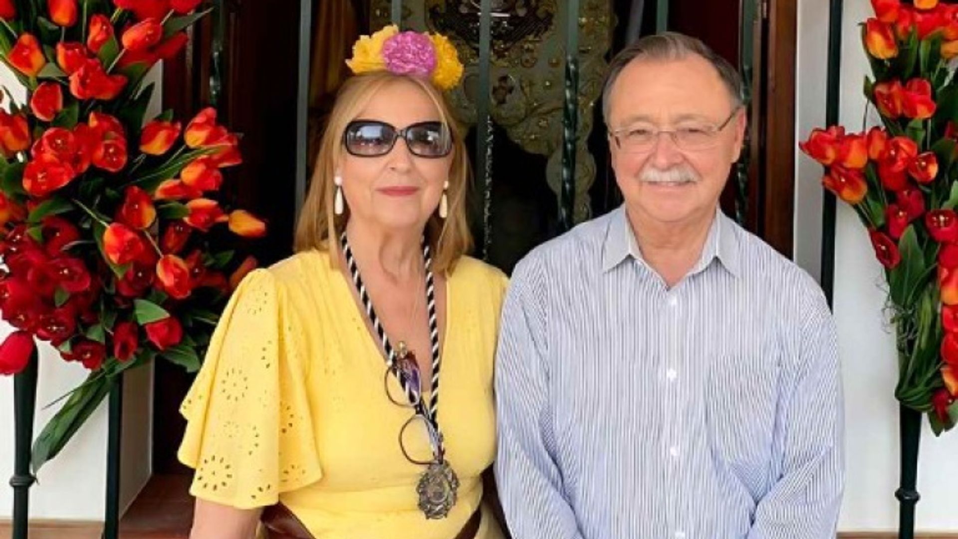 El presidente de Ceuta junto a su mujer, Loli