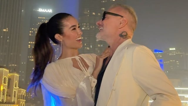 Sharon Fonseca y Gianluca Vacchi en Dubái