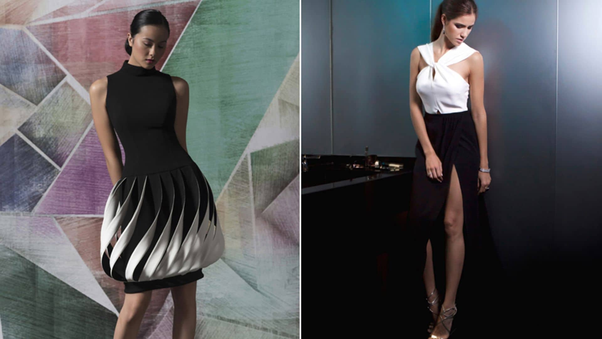 10 ideas para vestir de blanco y negro en una boda de verano