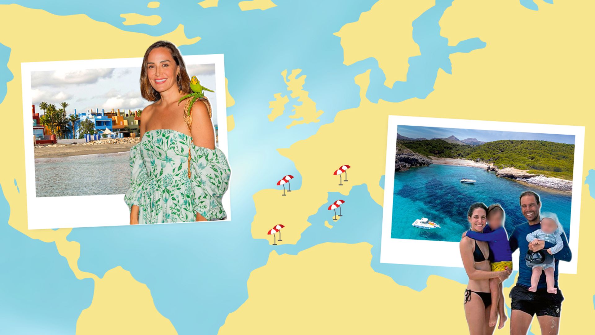Montaje del mapa vip de los famosos