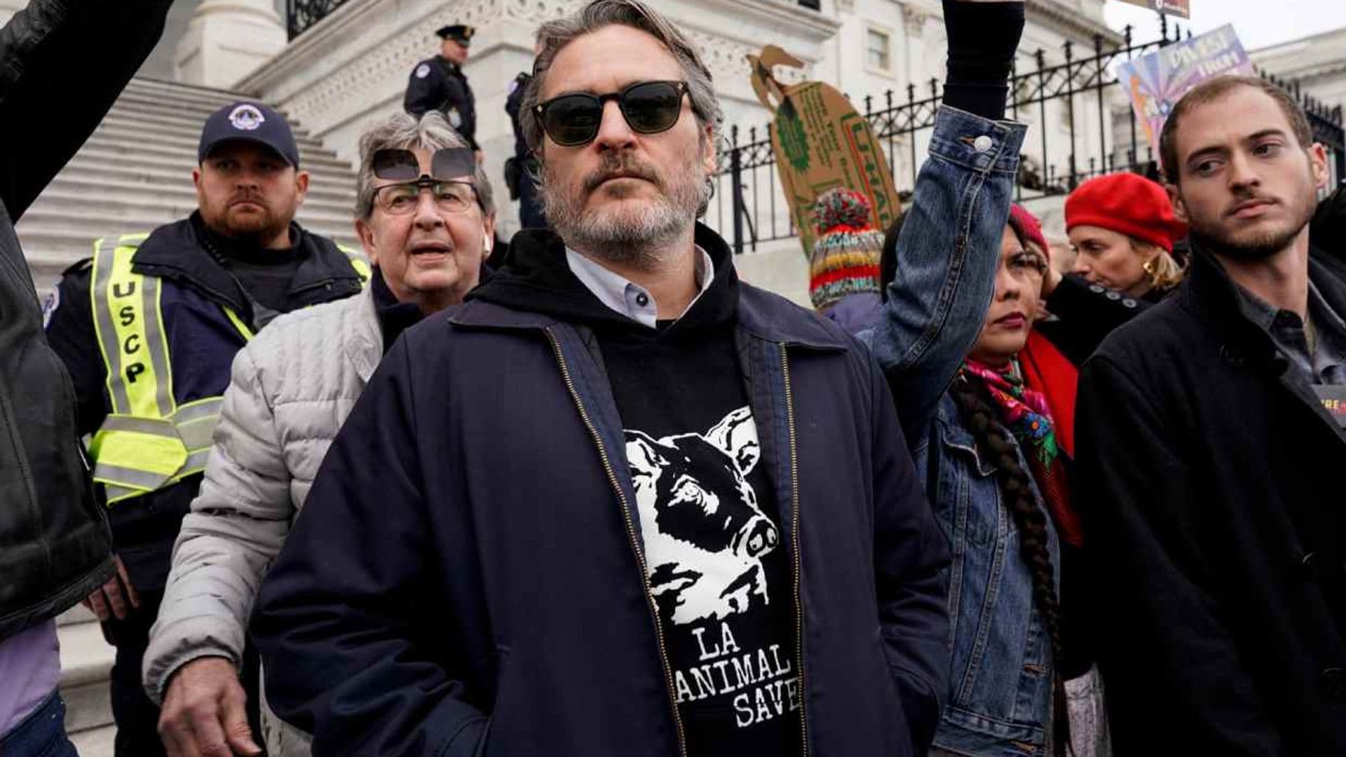 Joaquin Phoenix arrestado en una protesta contra el cambio climático organizada por Jane Fonda
