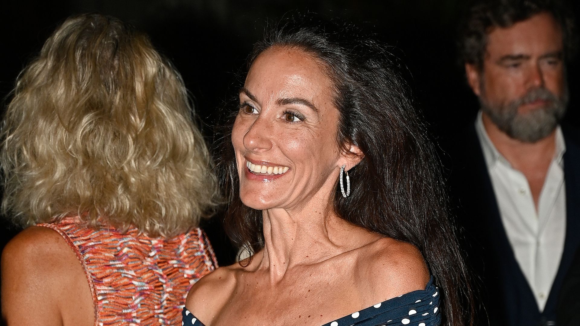 Telma Ortiz asiste a la ceremonia donde se le entrega al bailarí­n Joaquí­n Cortés la Ordine della Stella d'Italia en la embajada de Italia, a 24 de septiembre de 2026, en Madrid 