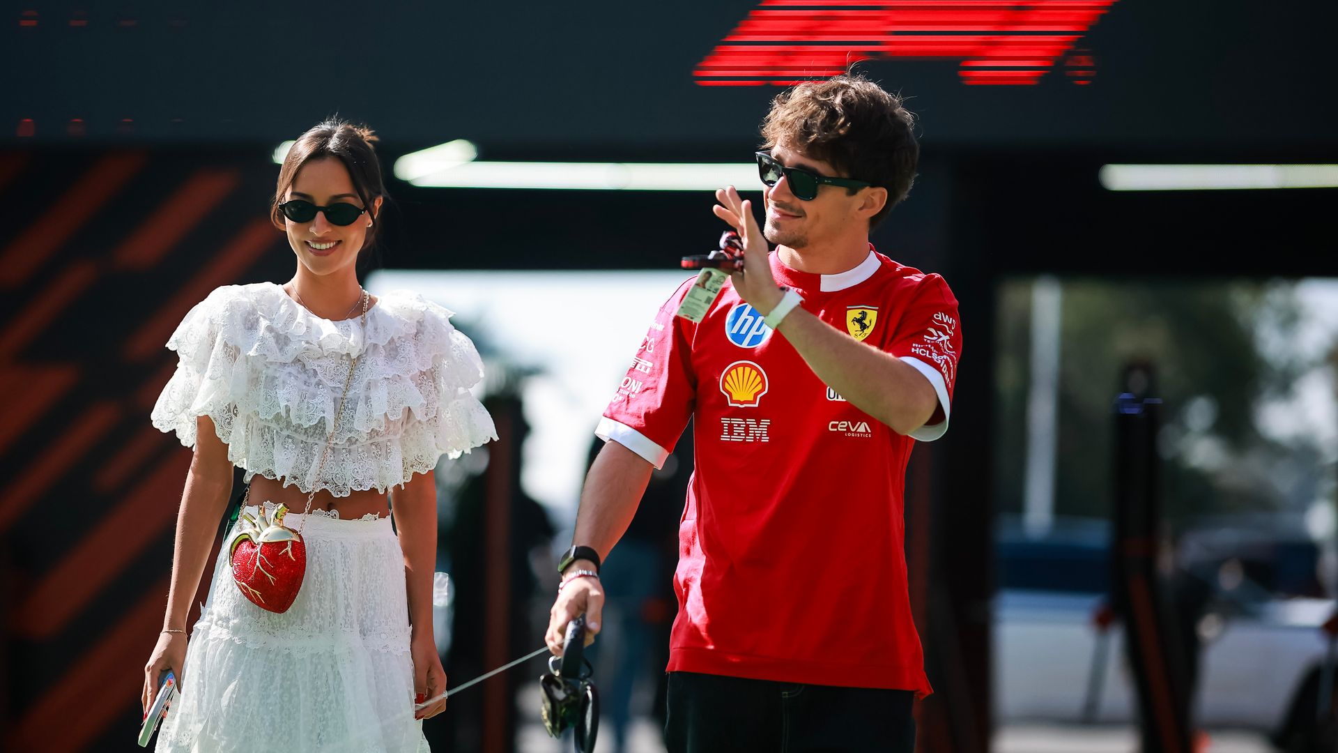 Charles Leclerc y Alexandra Saint Mleux 