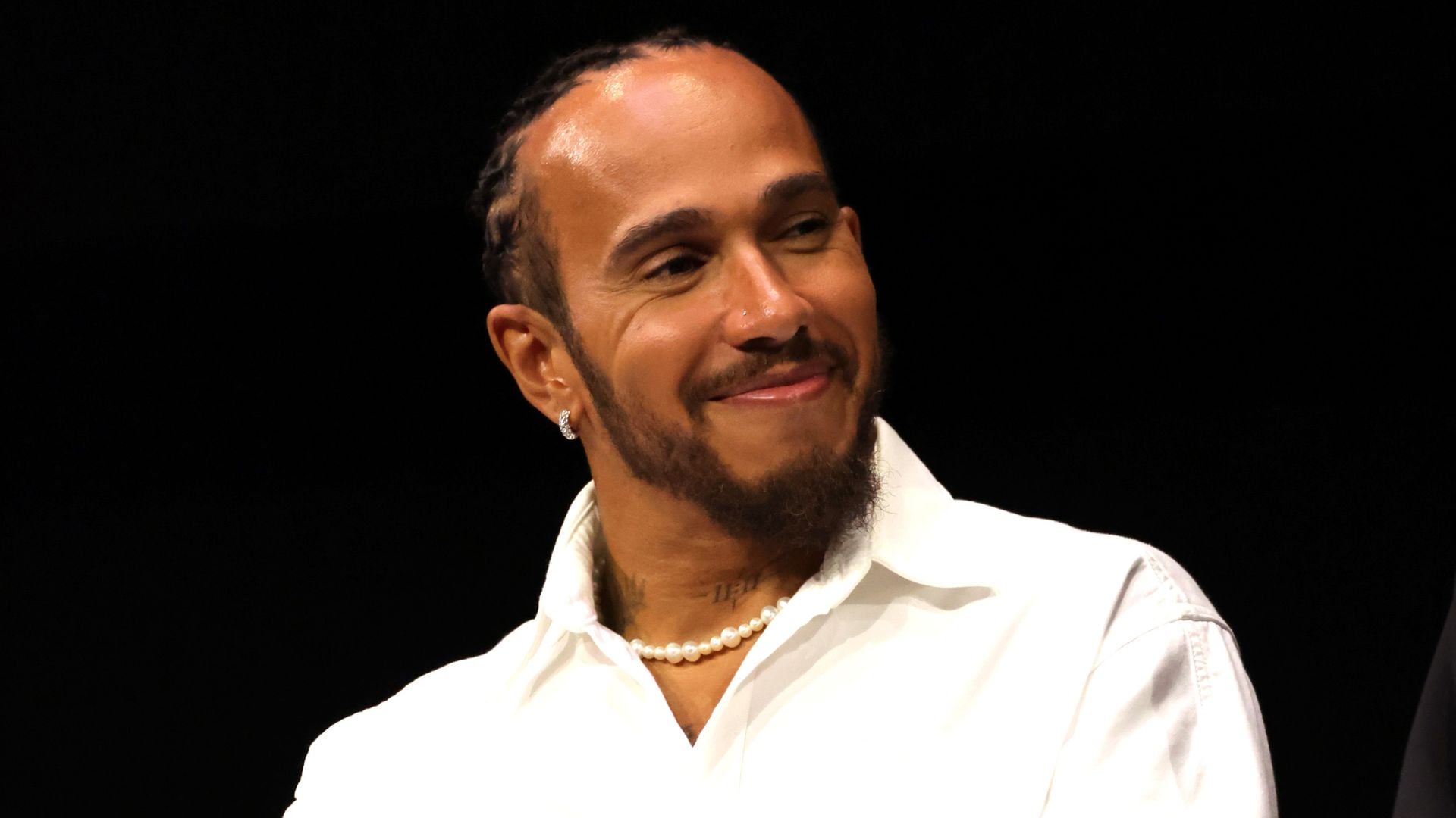 Lewis Hamilton en la proyección especial de "F1" en Los Angeles, California.