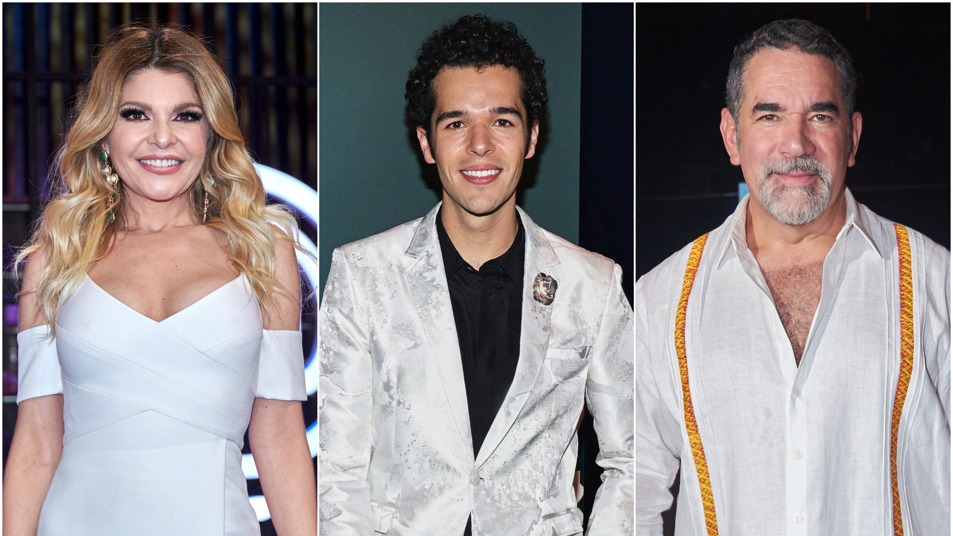 Eduardo Zucchi con sus padres, Itatí Cantoral y Eduardo Santamarina.