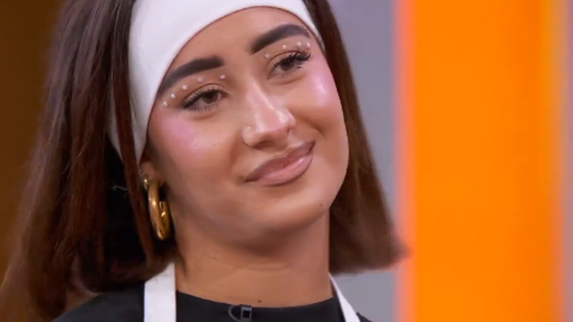Primer plano de Marina Rivers en Masterchef Celebrity 