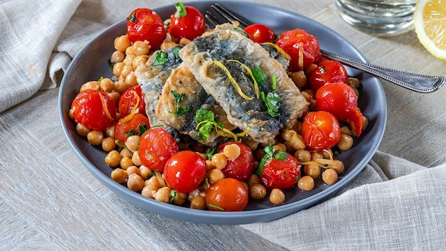 sardinas garbanzos adobe