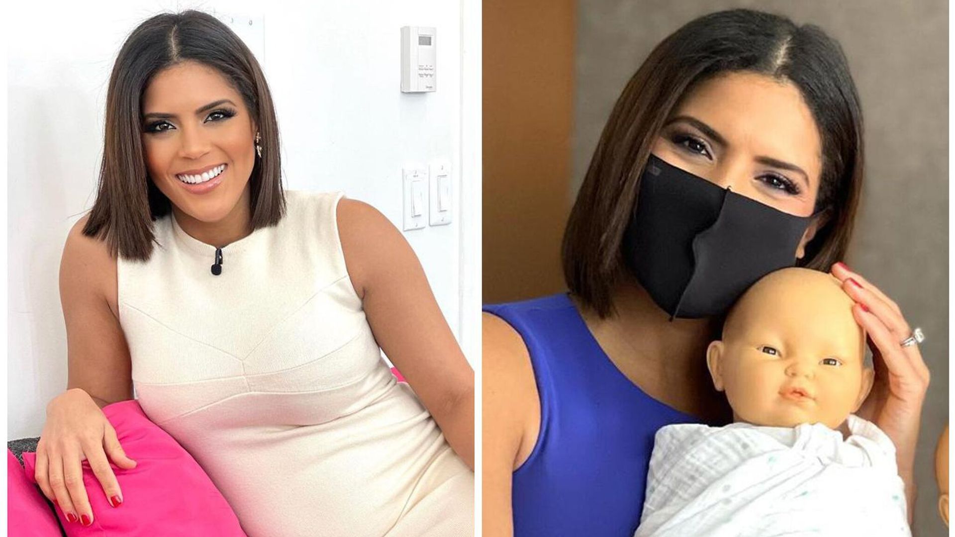 ¡Francisca Lachapel ya aprendió a cambiar pañales!
