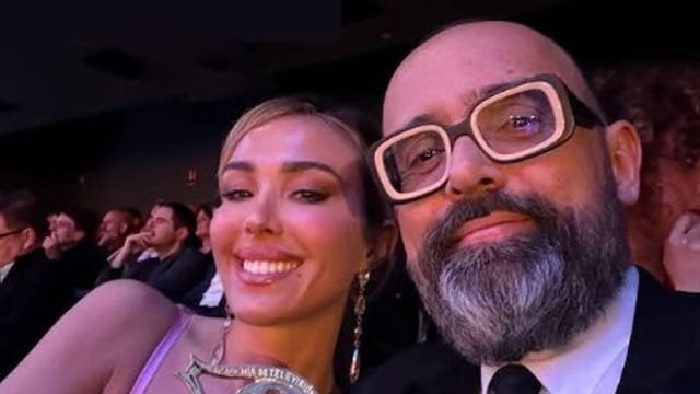 Risto Mejide y Grecia Castta celebran juntos el premio Iris del presentador