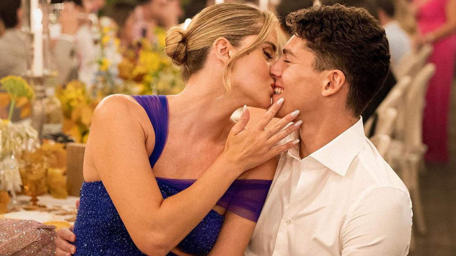 Valentina Ferragni, todo amor con su novio en la boda de su hermana Francesca