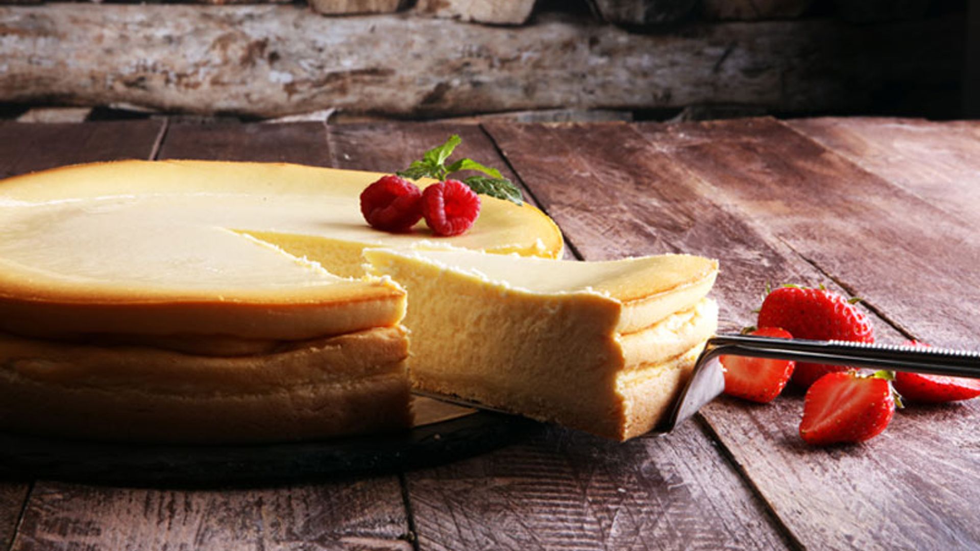 Tarta al horno con queso crema