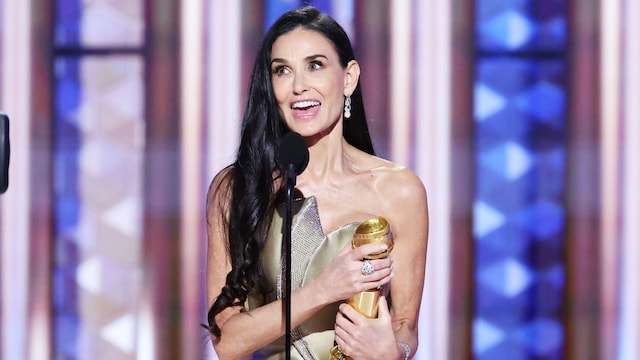 Demi Moore se coronó como la absoluta ganadora en la categoría de Best Performance by a Female Actor in a Motion Picture  Musical or Comedy 