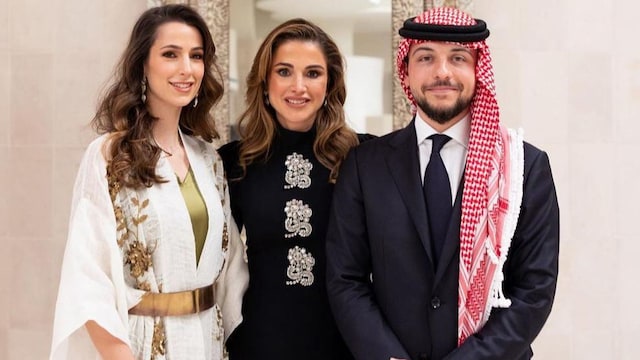 rania de jordania anuncia compromiso de su hijo hussein