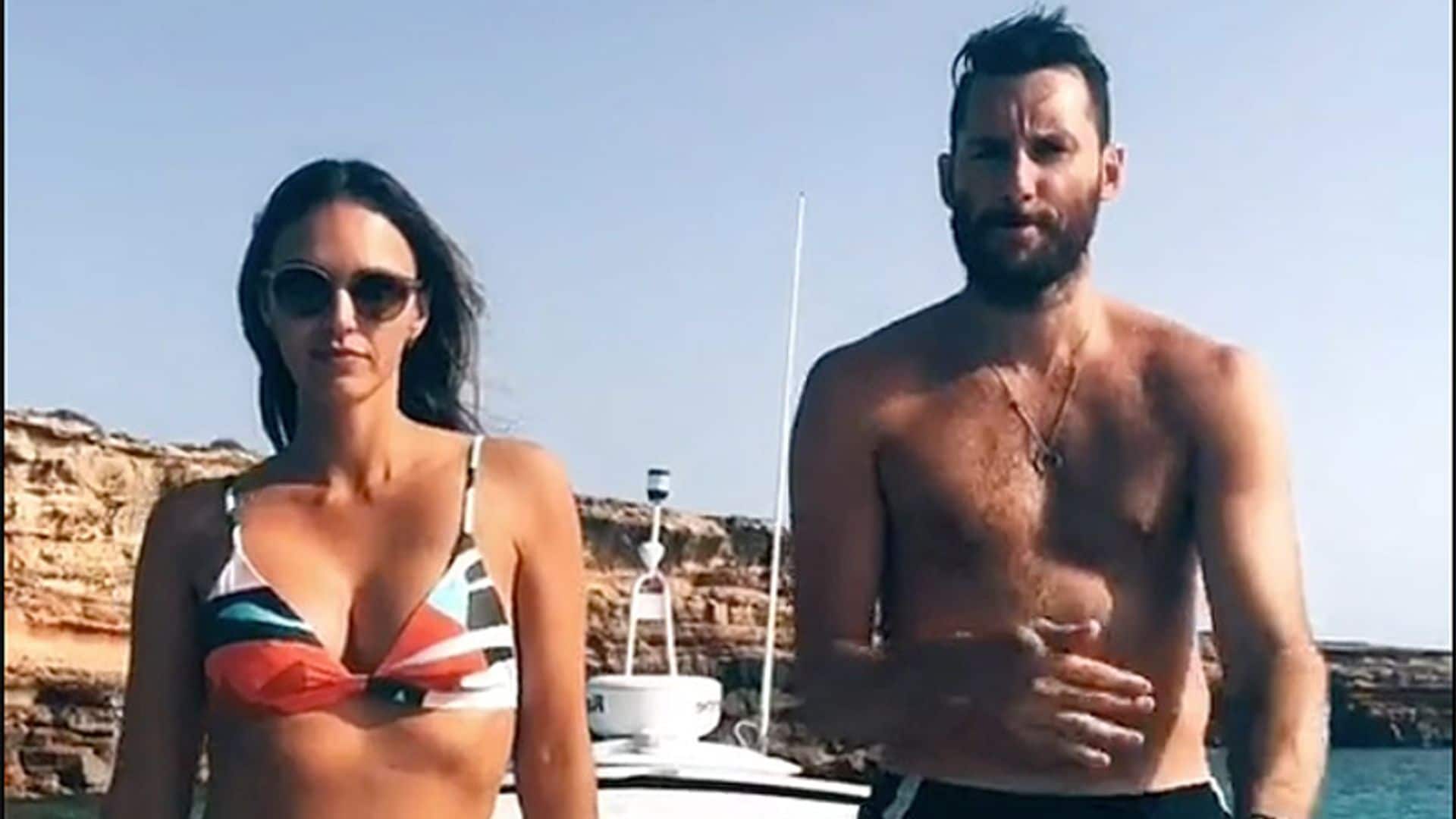 El divertido baile de Helen Lindes y Rudy Fernández en alta mar