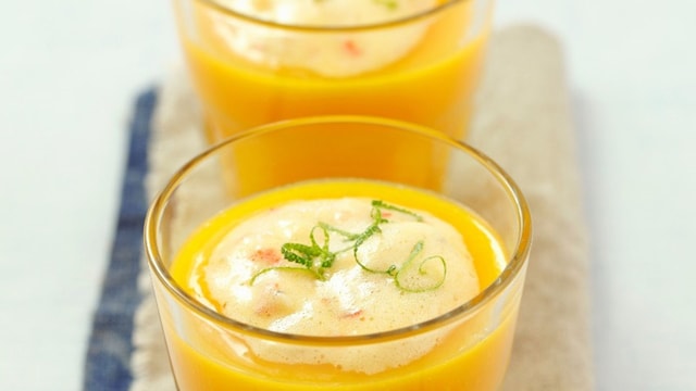 crema fria zanahoria mango