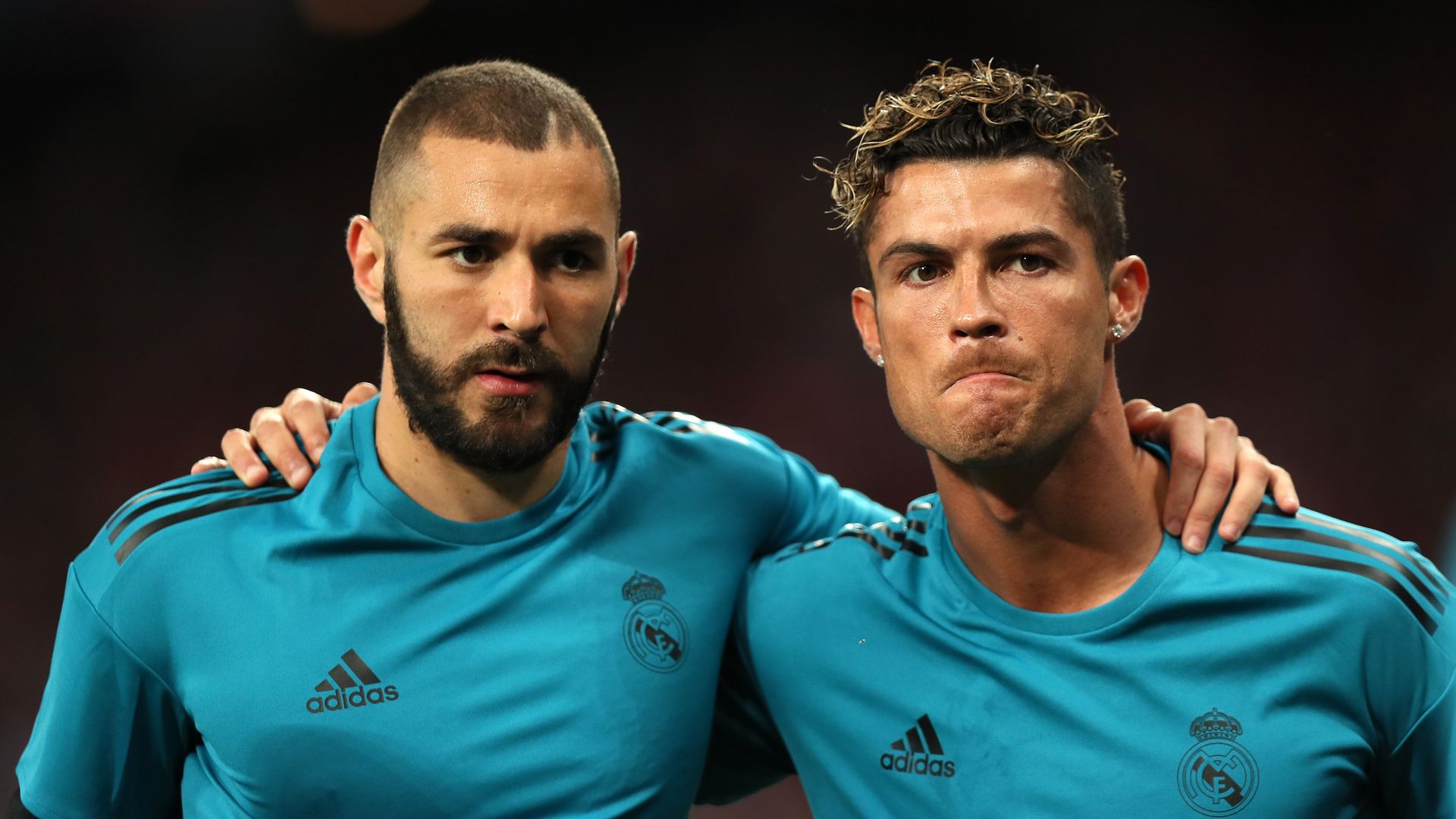 Karim Benzema and Cristiano Ronaldo cuando jugaban en el Real Madrid