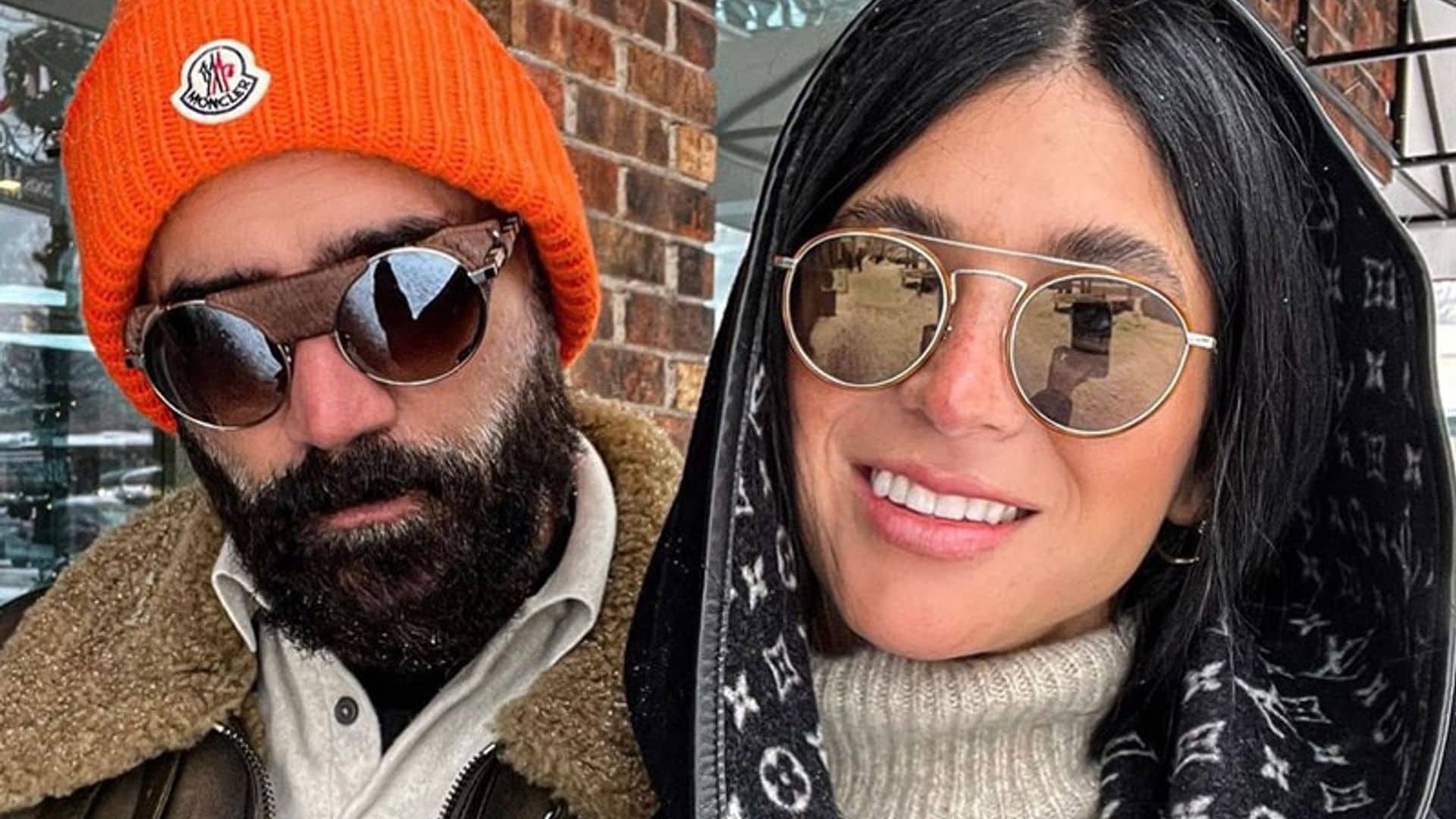 Con Aspen como escenario, Karla Laveaga y Alejandro Fernández continúan disfrutando en la nieve