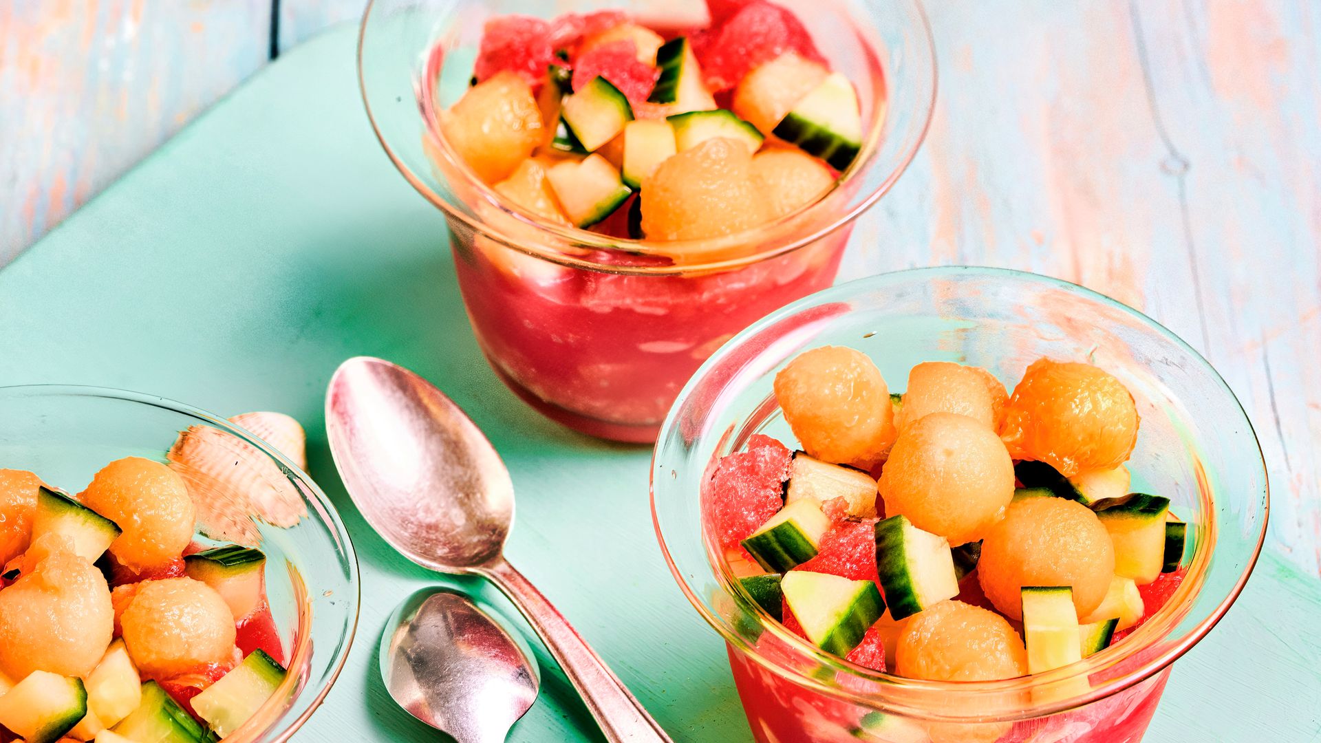 LA RECETA FRESQUITA DEL DÍA. Sopa de sandía y melón en 5 minutos
