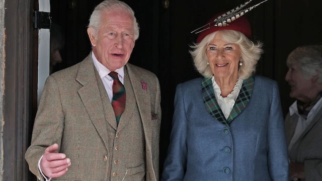 King Charles III And Queen Camilla Attend A Service At Crathie Kirk
